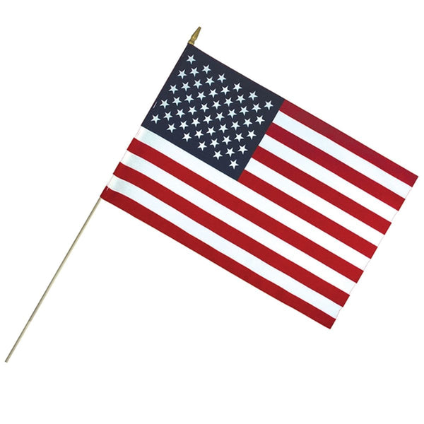Lightweight Poly-Cotton U.S. Mounted Flags