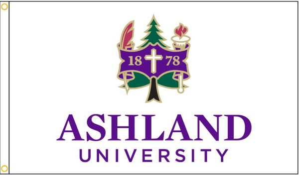 8x12 ft Ashland University Scholar Logo Flag