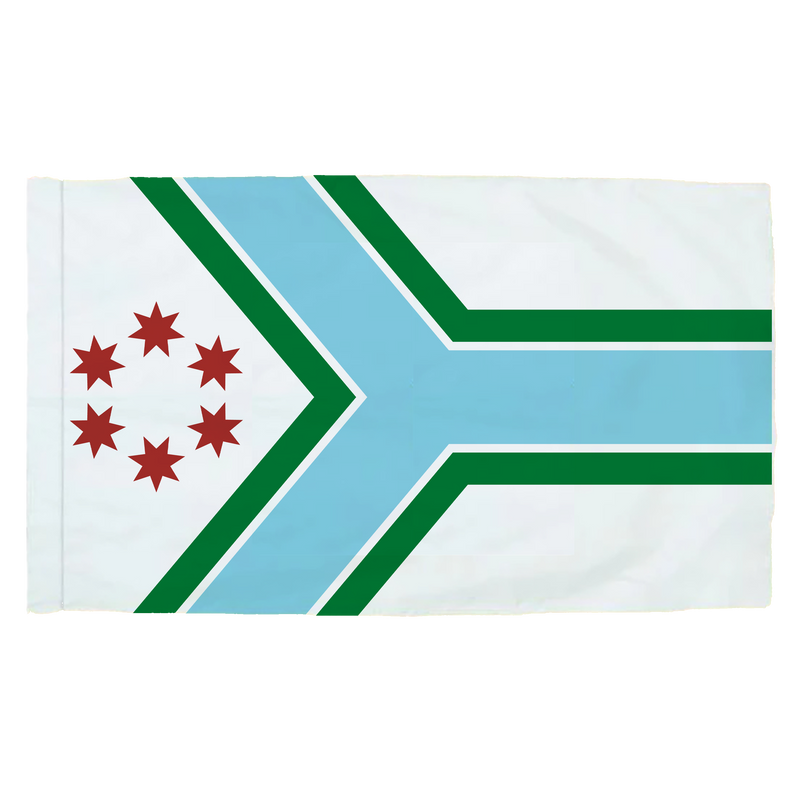 Cook County Illinois - 3x5ft Indoor Flag w/Sleeve