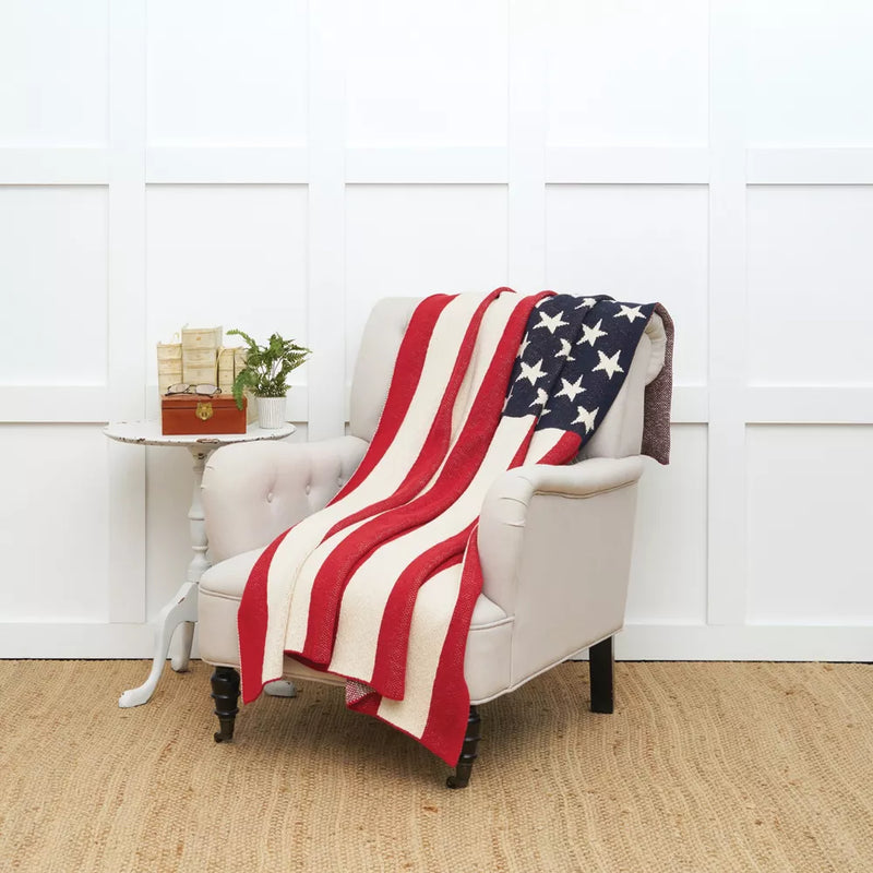 50x60 in Stars and Stripes Throw