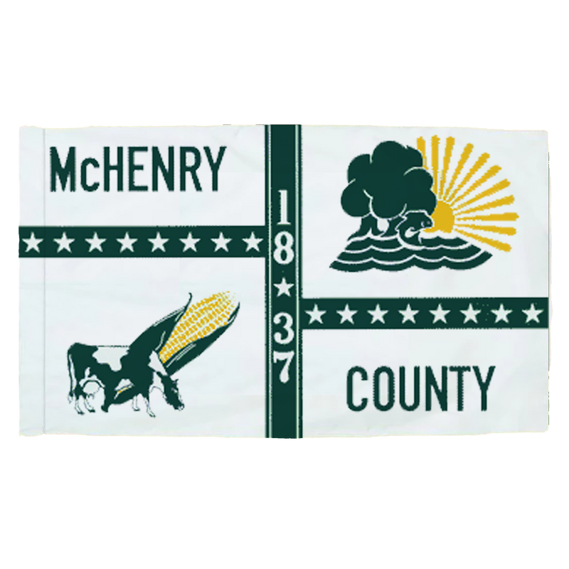 McHenry County Illinois - 3x5ft Indoor Flag w/Sleeve