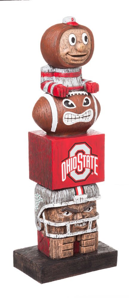 Ohio State Buckeyes NCAA Garden Statue Mascot Tiki Tiki shops Totem