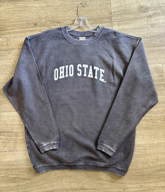 Ohio State Corded Crew Charcoal