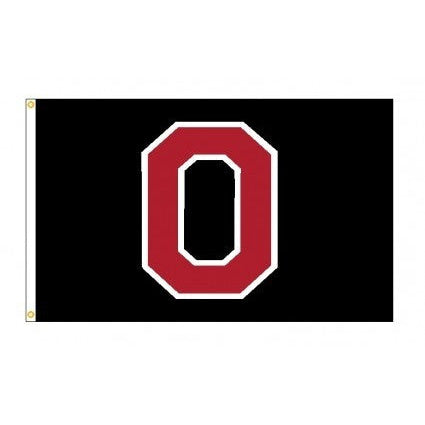 Ohio State Buckeyes Woody Block O Flags
