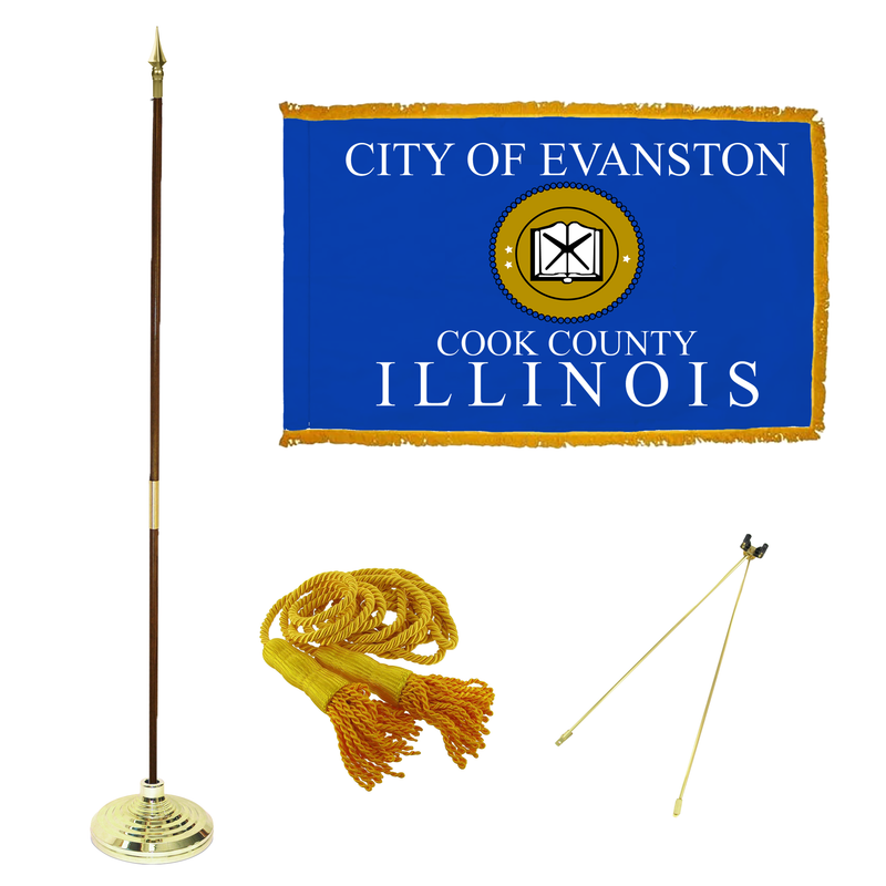 Evanston Illinois Flags