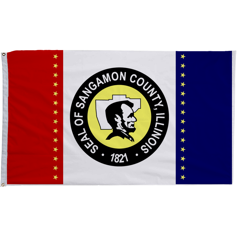 Sangamon County Illinois Flags