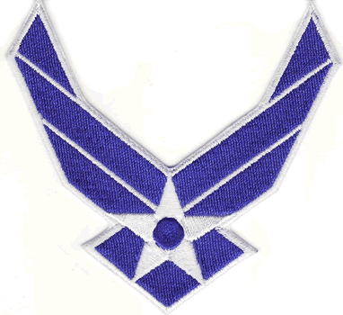 AIR FORCE LOGO IRON-ON PATCH 87