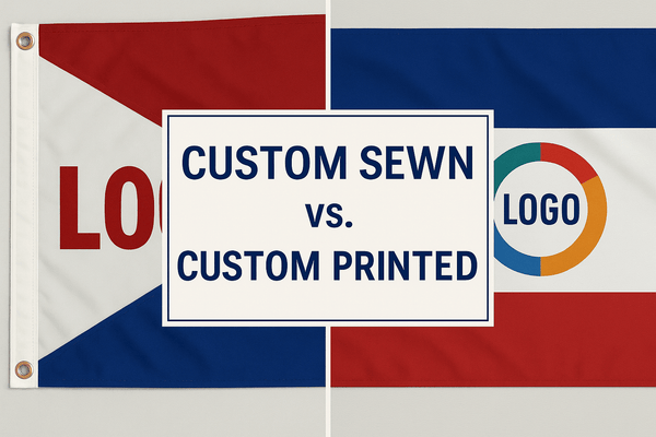 Custom Sewn vs. Custom Printed Flags: Which is Right for You? - The Flag Lady