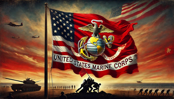 History of the United States Marine Corps Flag - The Flag Lady