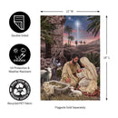 12x18 in Brilliant Nativity Suede Garden Flag - The Flag Lady