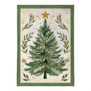 12x18 in Christmas Tree with Acorn Burlap Garden Flag - The Flag Lady