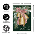 12x18 in Golden Bells Applique Garden Flag - The Flag Lady