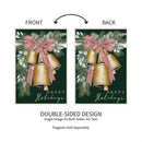 12x18 in Golden Bells Applique Garden Flag - The Flag Lady