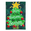 12x18 in Jesus Is the Reason Applique Garden Flag - The Flag Lady
