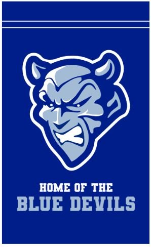 12x18 in Springfield High School Blue Devils Garden Flag
