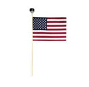 12x18 in Verona Brand US Flag w/ Solar Light - The Flag Lady