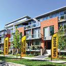 13' Premium Razor Sail Sign Kit (Double Sided w/ Ground Spike) - The Flag Lady