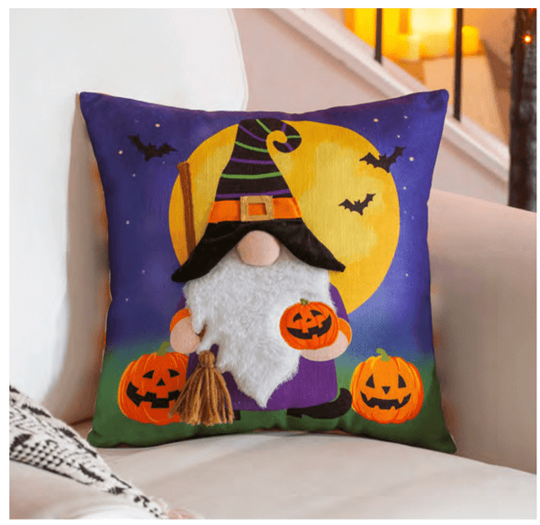 14 inch Halloween Gnome Throw Pillow - The Flag Lady