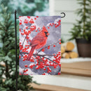 Red Cardinal Suede Garden Flag