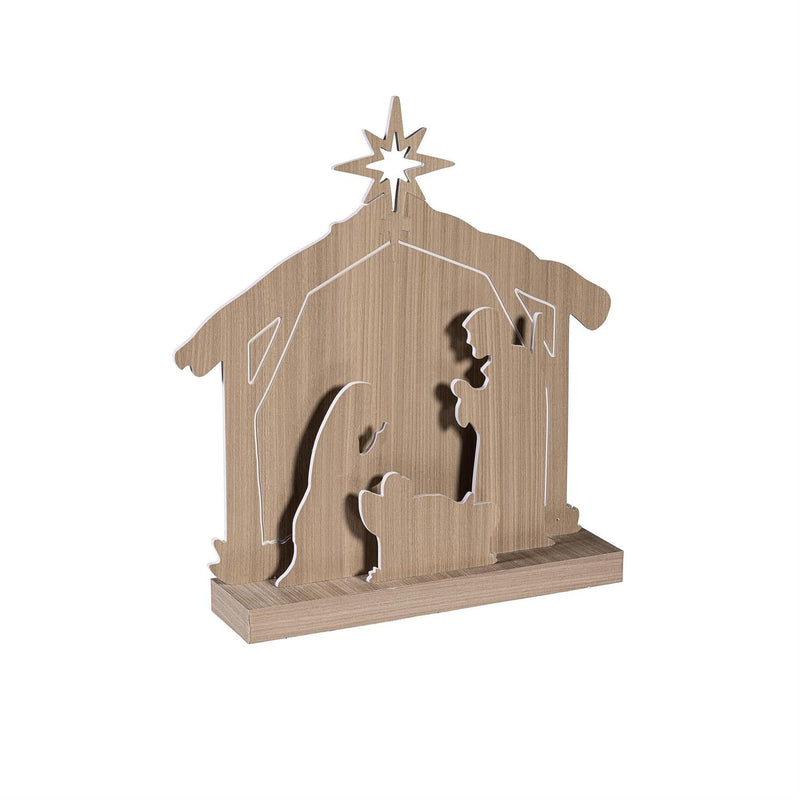 16 in Nativity Scene LED Wood Table Decor - The Flag Lady