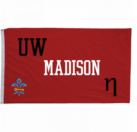 2x3 ft KKG Wisconsin University Flag w/sleeve