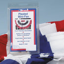 18x36 in Polycotton Pre - pleated Fan Bunting w/ Stars - The Flag Lady