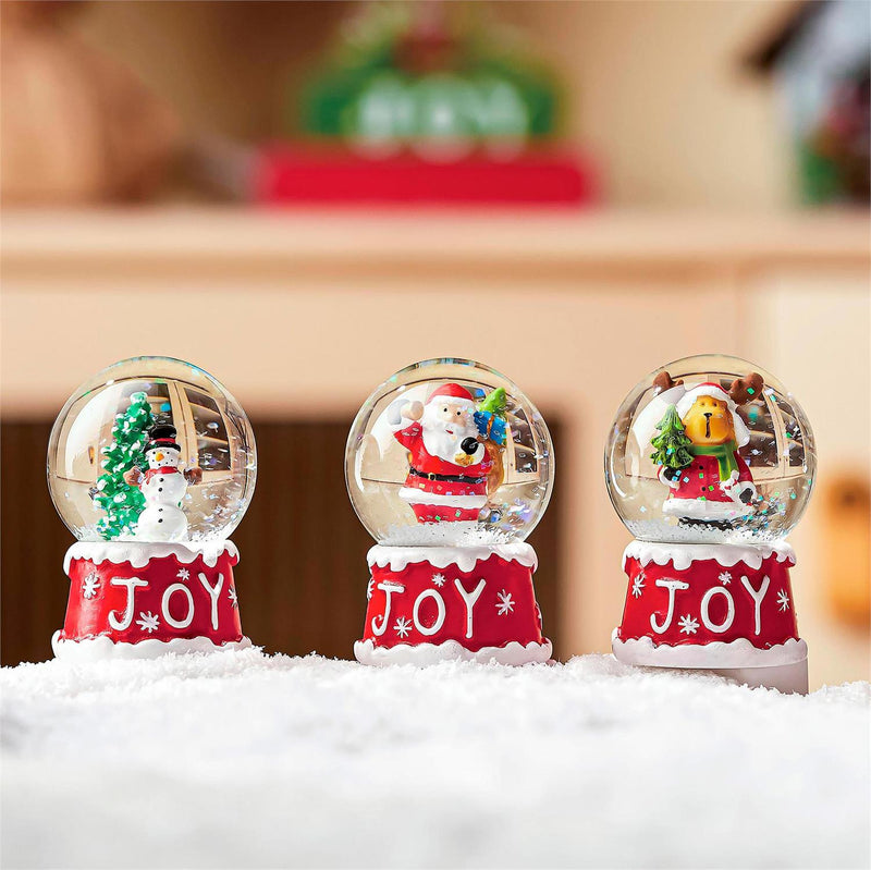 2.5 in Joyful Traditions Resin Water Globe - The Flag Lady