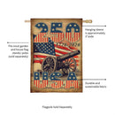 250th Anniversary Cannons Burlap House Flag - The Flag Lady