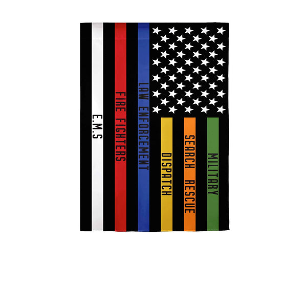 28x40 in Responders Thin Line Banner - The Flag Lady