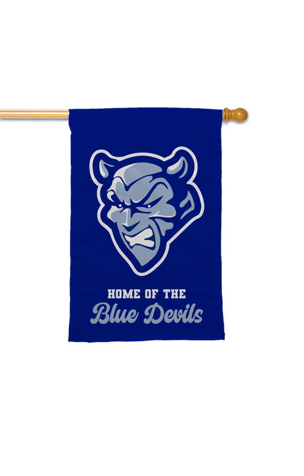 28x40 in Springfield High School Script Blue Devils Banner - The Flag Lady