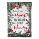 28x40 in Wondering Heart Applique House Flag - The Flag Lady