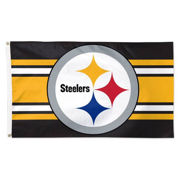 3x5 ft Steelers Deluxe Striped Flag