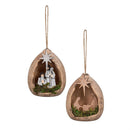 3.75 in Wooden Nativity Ornament - The Flag Lady