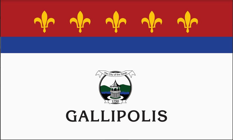 3x5 ft City of Gallipolis Flag - The Flag Lady