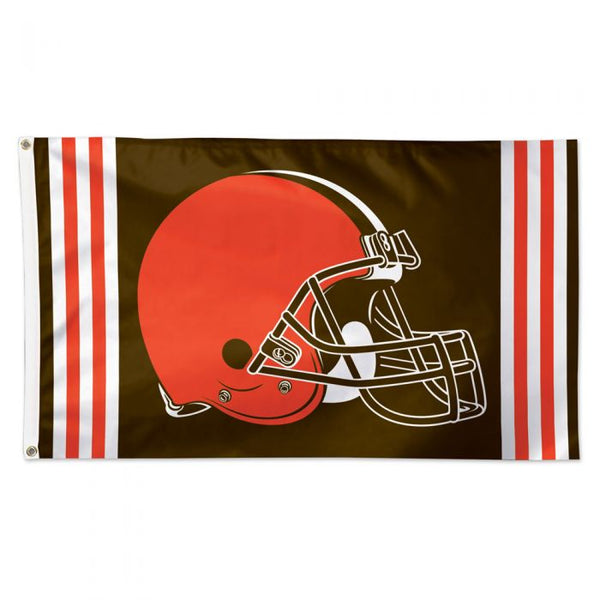 3x5 ft Cleveland Browns Vertical Stripes Flag - The Flag Lady