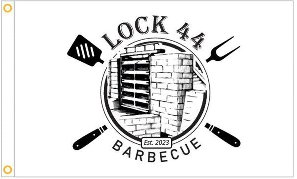 3x5 ft Lock 44 Barbecue Flag - The Flag Lady