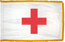 3x5 ft Sewn American Red Cross Flag w/Fringe - The Flag Lady