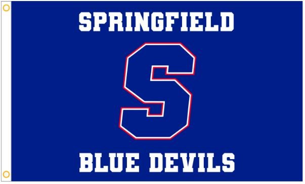 3x5 ft Springfield High School Block S Flag - The Flag Lady