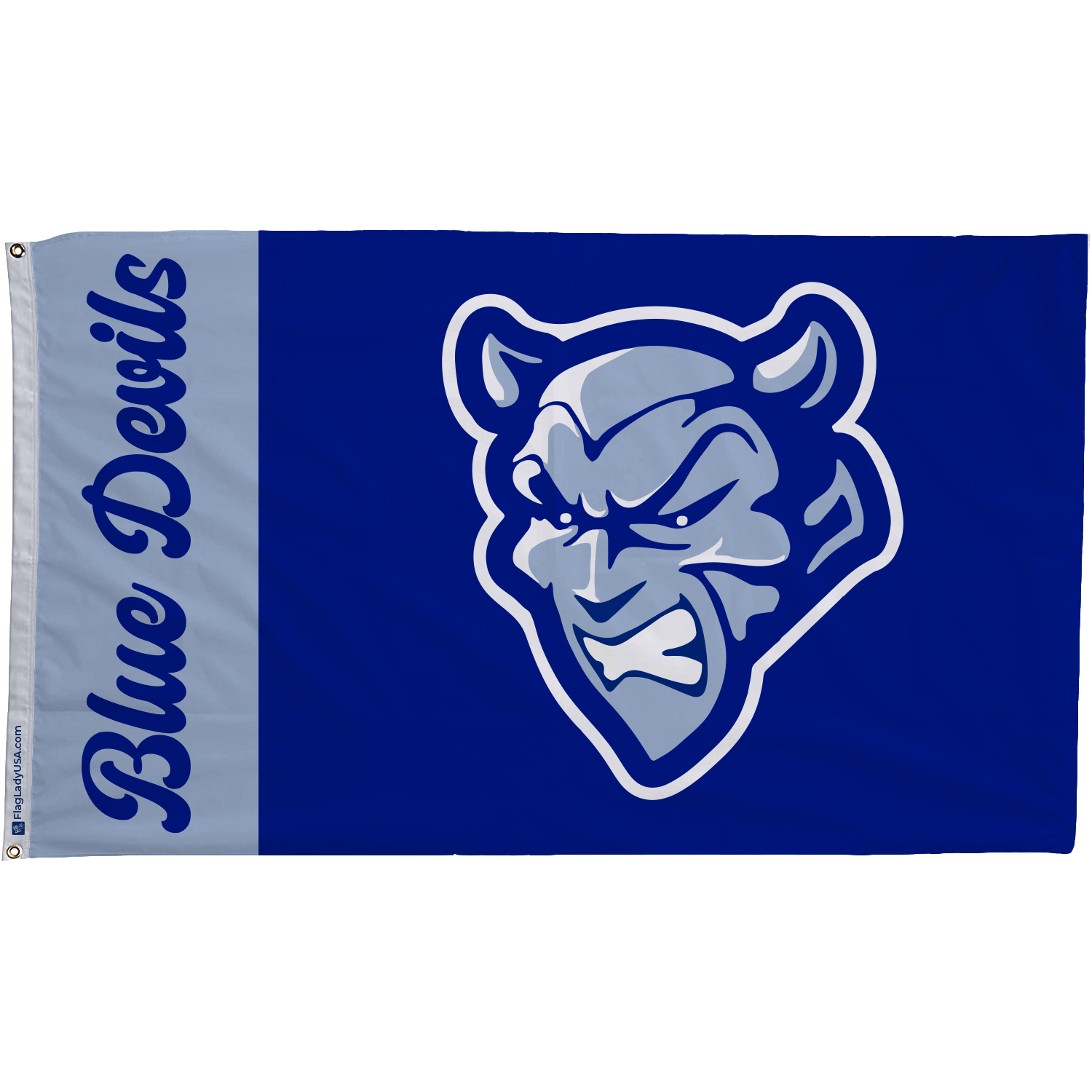 3x5 ft Springfield High School Script Blue Devils Flag