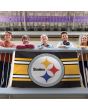 3x5 ft Steelers Deluxe Striped Flag - The Flag Lady