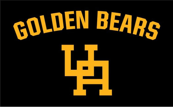 3x5 ft Upper Arlington "Golden Bears" Interlocking "UA" Flag - The Flag Lady