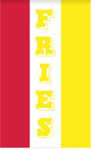3x5 ft Vertical "Fries" Fair Flag - The Flag Lady