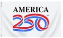 3x5 Poly Cotton America 250 White Flag Printed - The Flag Lady