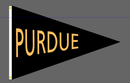 40x60 in Purdue Big 10 Pennant - The Flag Lady