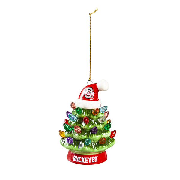 4 in LED Ceramic Ohio State Christmas Tree Ornament