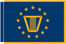 4x6 ft Defense Logistics Agency Flag w/fringe - The Flag Lady