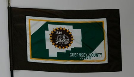 4x6 ft Guernsey County Ohio Flag - The Flag Lady