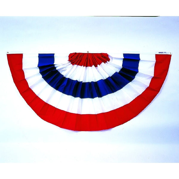 4X8 ft. Cotton Sheeting Pff - 85 Pleated Full Fan - The Flag Lady