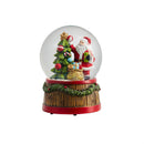 5.25 in Joyful Traditions Resin Santa Water Globe - The Flag Lady