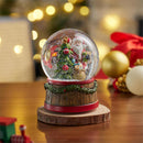 5.25 in Joyful Traditions Resin Santa Water Globe - The Flag Lady